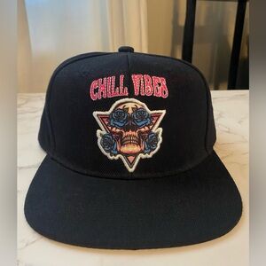 RING OF FIRE CHILL SKULL ROSES SNAPBACK